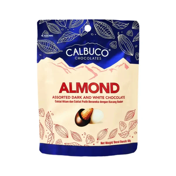 馬來西亞 CALBUCO杏仁夾心 可可球60G