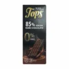 TOPS 85%無加糖醇黑巧克力50g