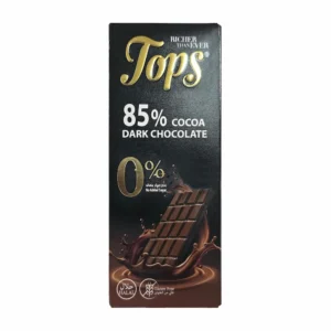 TOPS 85%無加糖醇黑巧克力50g