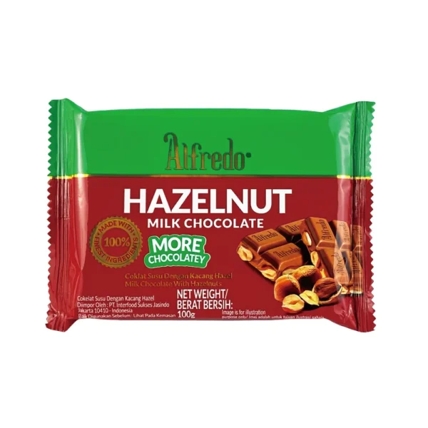 Alfredo白儷人榛果夾心巧克力100g