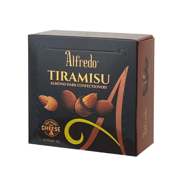 Alfredo白儷人提拉米蘇風味杏仁夾心黑可可65g