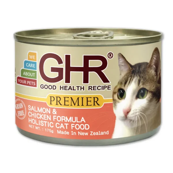 【GHR】貓用主食罐 鮭魚雞肉配方175G(24罐組)