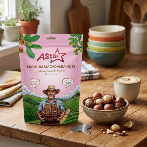 AStar帶殼夏威豆-牛奶 AStar帶殼夏威夷豆-牛奶風味250g