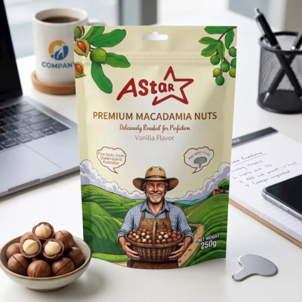AStar帶殼夏威豆-香草2 AStar帶殼夏威夷豆-香草風味250g