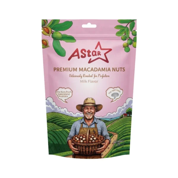 TBK065852 AStar帶殼夏威豆-牛奶_1000 AStar帶殼夏威夷豆-牛奶風味250g